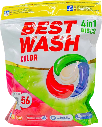 Best Wash Caps 4-in-1 Color 56 capsules